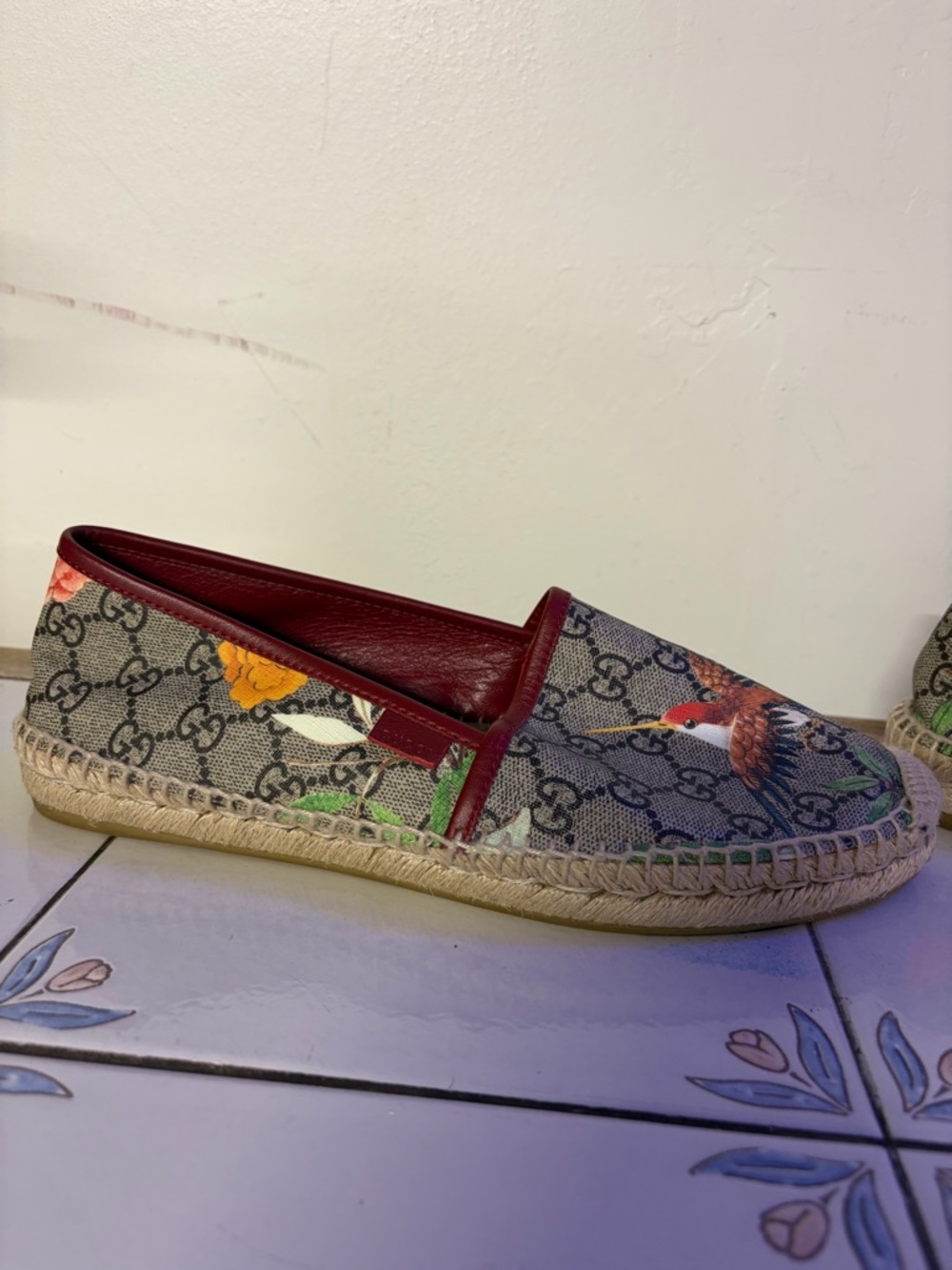 Gucci Women's GG Supreme Tian Espadrille Flats Sz. US10 - Picture 4 of 16